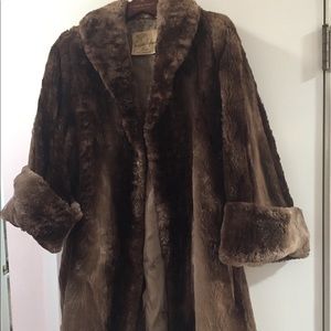 Vintage 50’s Fur ( beaver) swing coat!